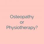 difference between osteopath and physiotherapist